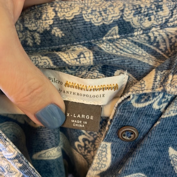 Gorgeous and soft beautiful corduroy blouse: this one is great! - Picture 3 of 3